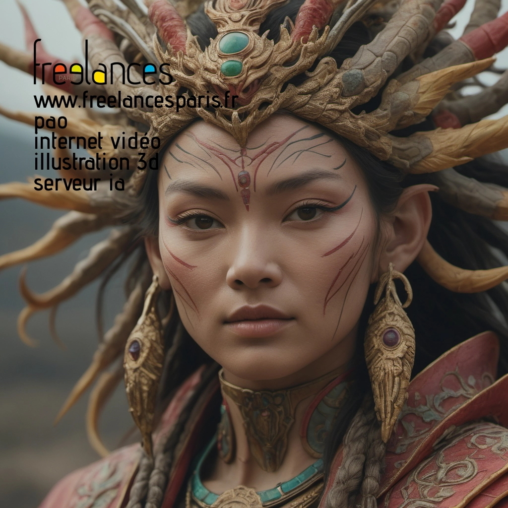 Pao mise en page internet vidéo illustration 3d serveur IA générative AI freelance paris studio de création magazines 8lcocpo0